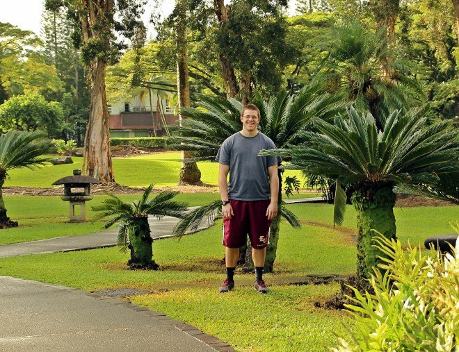 Cody - as tall as the palm trees