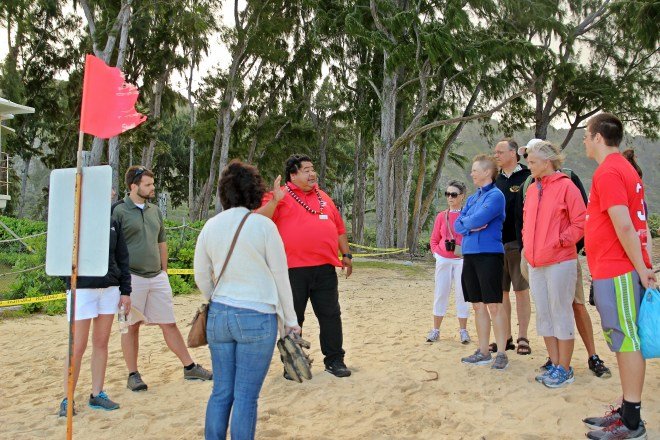 Hana our tour guide and the rest of our group. 