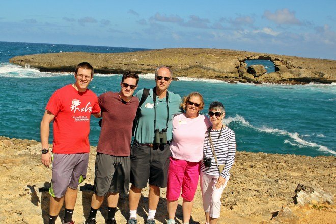 The family at La'ie point