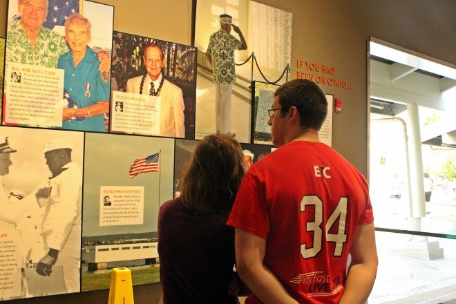 Cody and Kasey enjoying the exhibits
