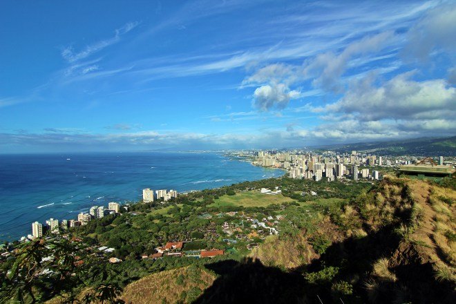 Waikiki and Honolulu from the top