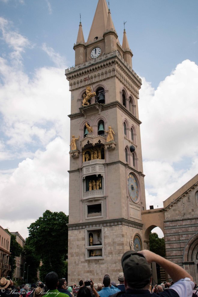 A view of more of the church bell tower