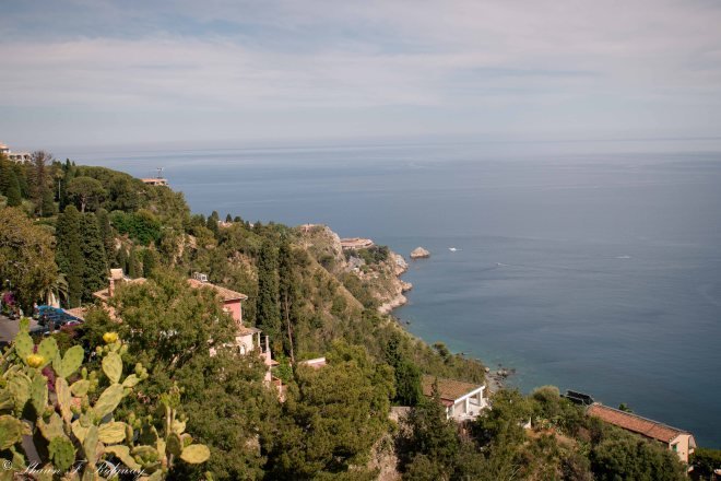 View from the square in Taormina