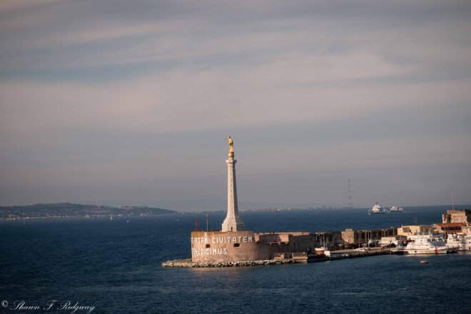 Leaving Messina from the cruise ship