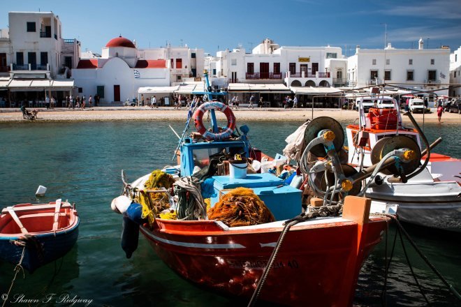 Fishing boat in the main harbor