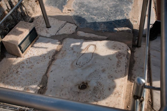 Brothel sign in Ephesus