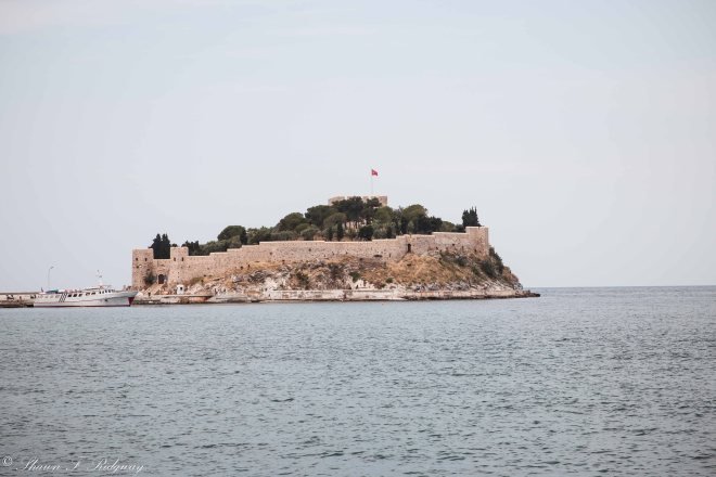An island visible from the ship