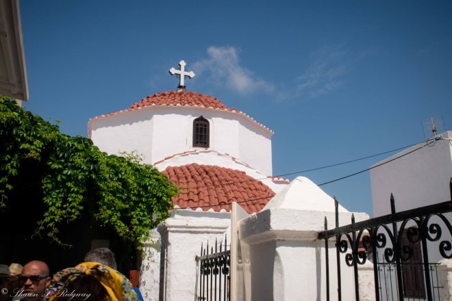 Street level view of the church