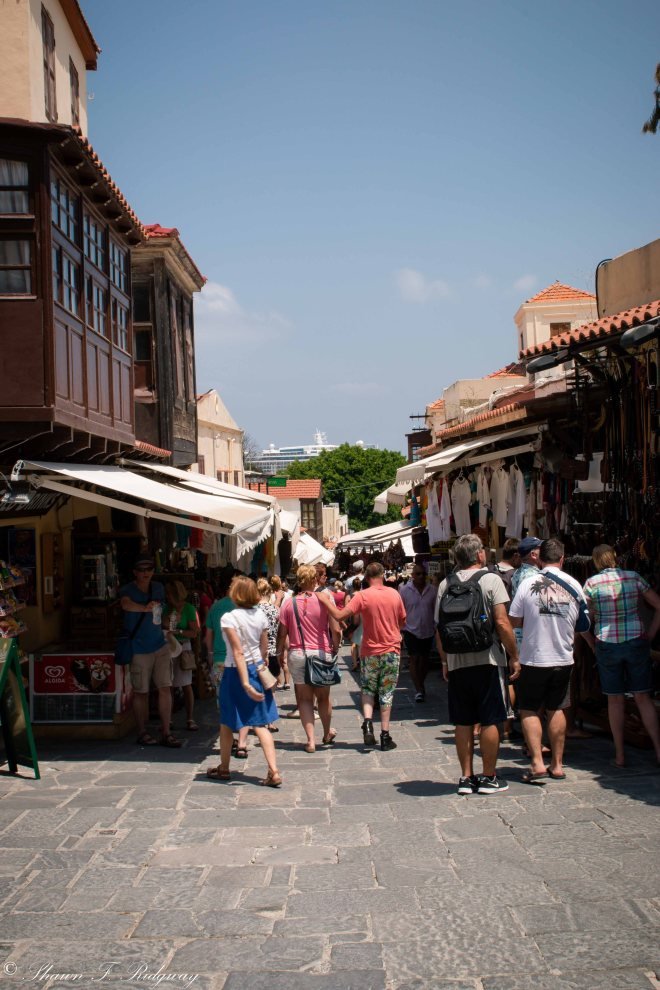 Street in old town Rhodes