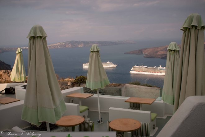 Cafe at the top of the cliffs