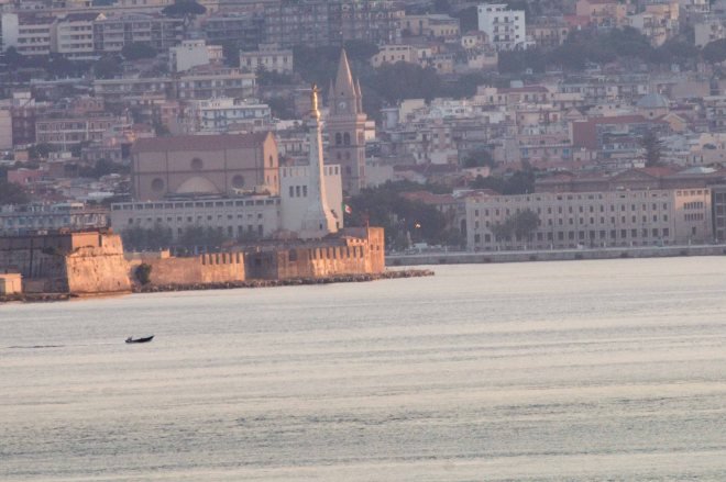 Messina Harbor as we passed