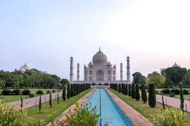 Taj Mahal views at Sunrise