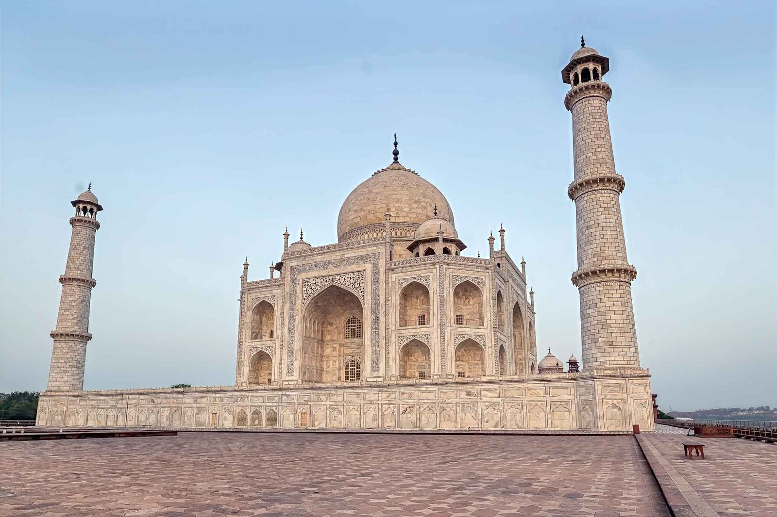 Taj Mahal views at Sunrise