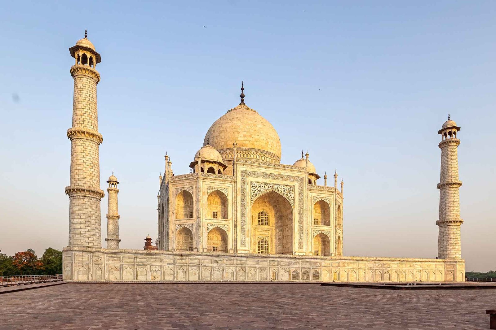 Taj Mahal views at Sunrise