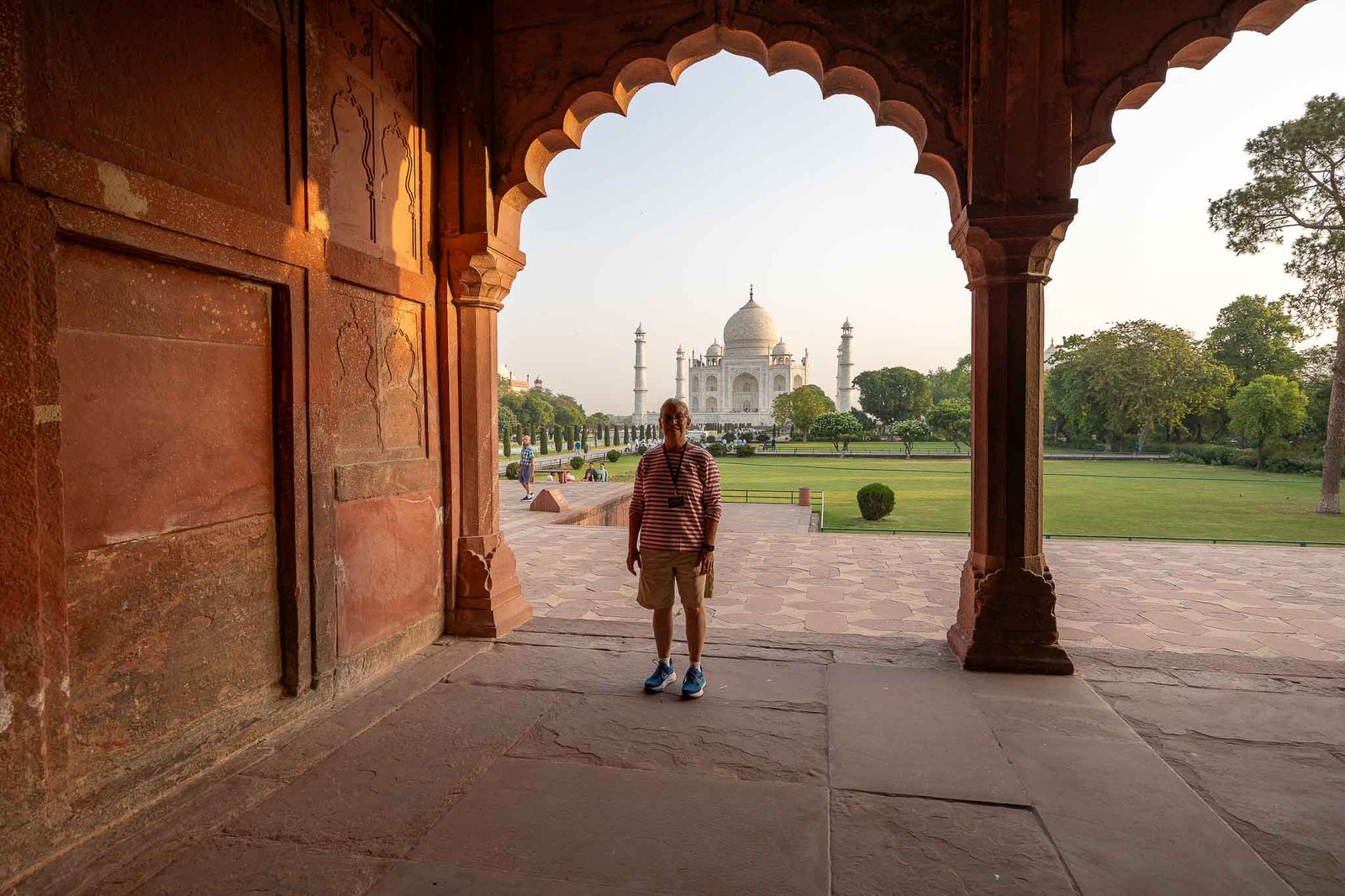 Shawn at the Taj Mahal