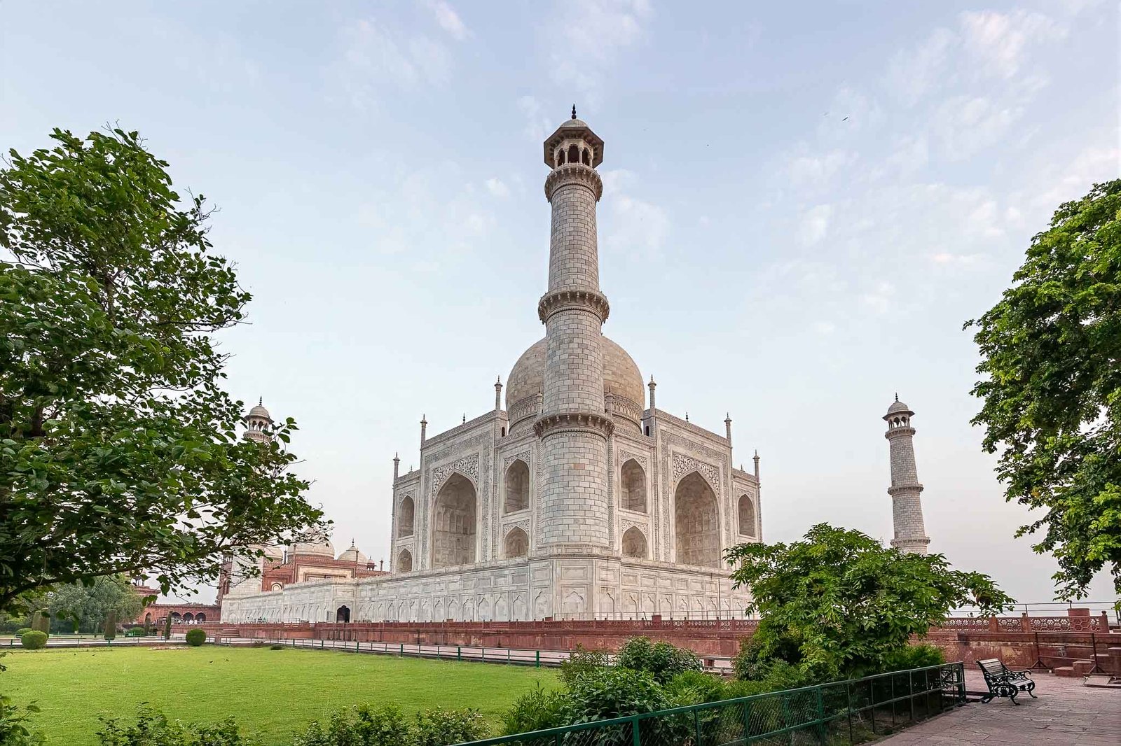 Taj Mahal views at Sunrise