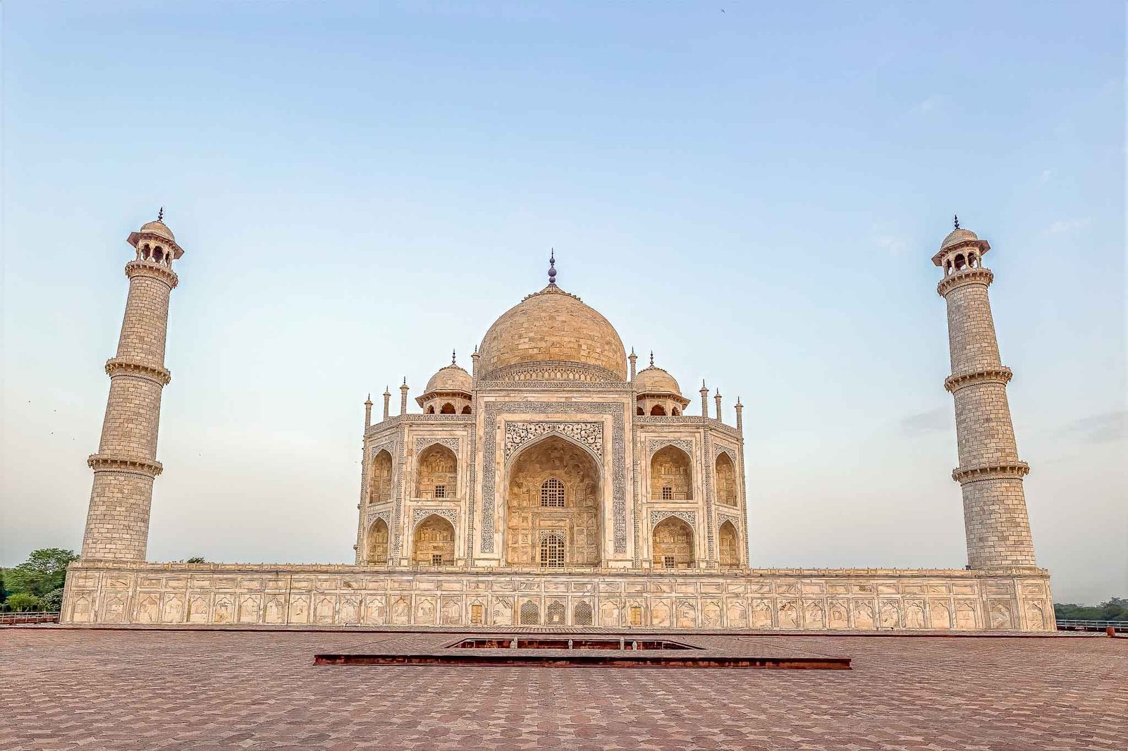Taj Mahal views at Sunrise