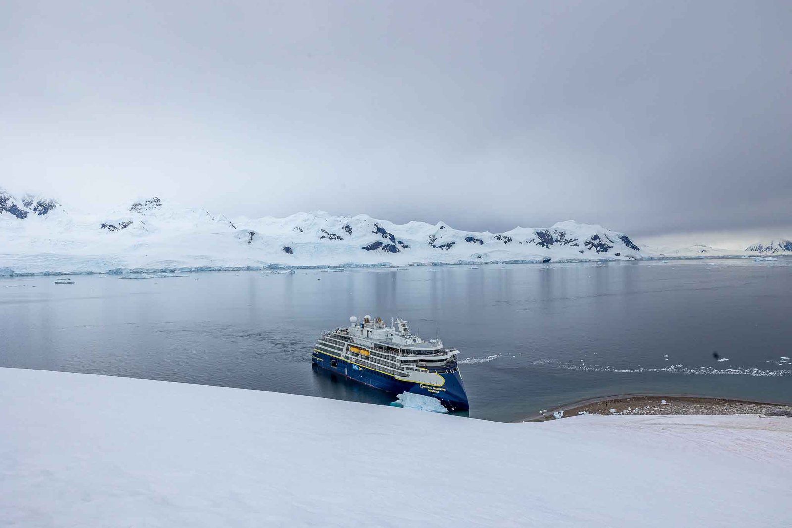 Views of the ship from our hike