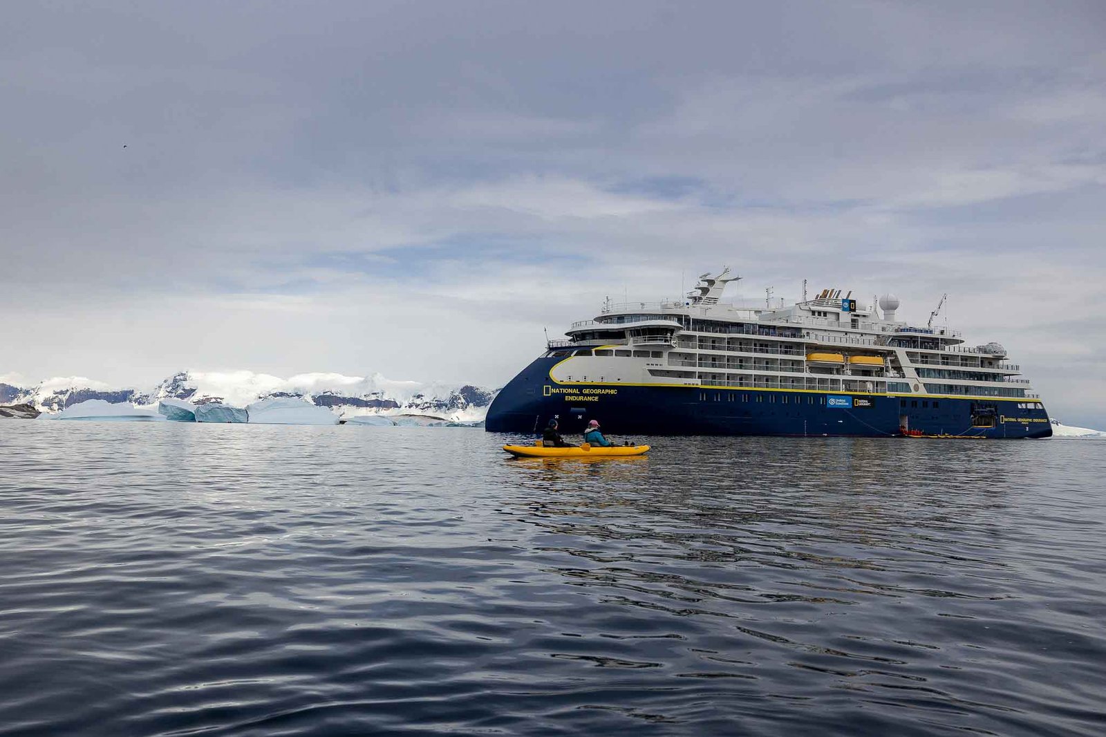 Our ship in Cuverville Harbor