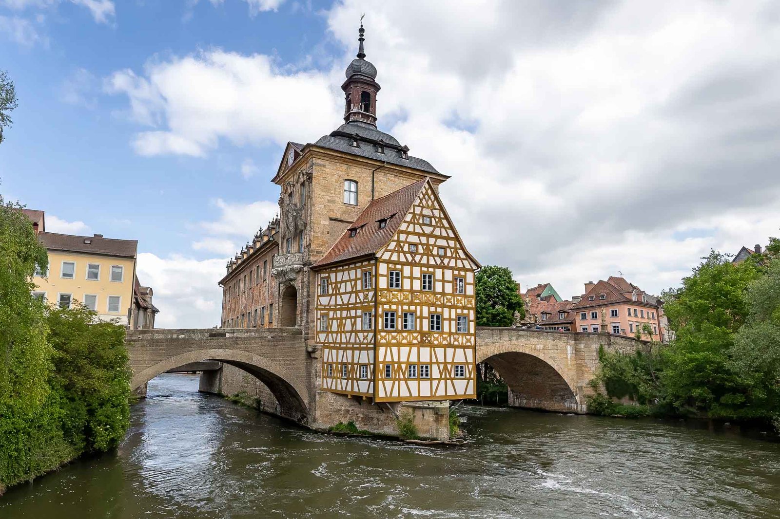 Altes Rathaud - 1462 old town hall on the river Regnitz
