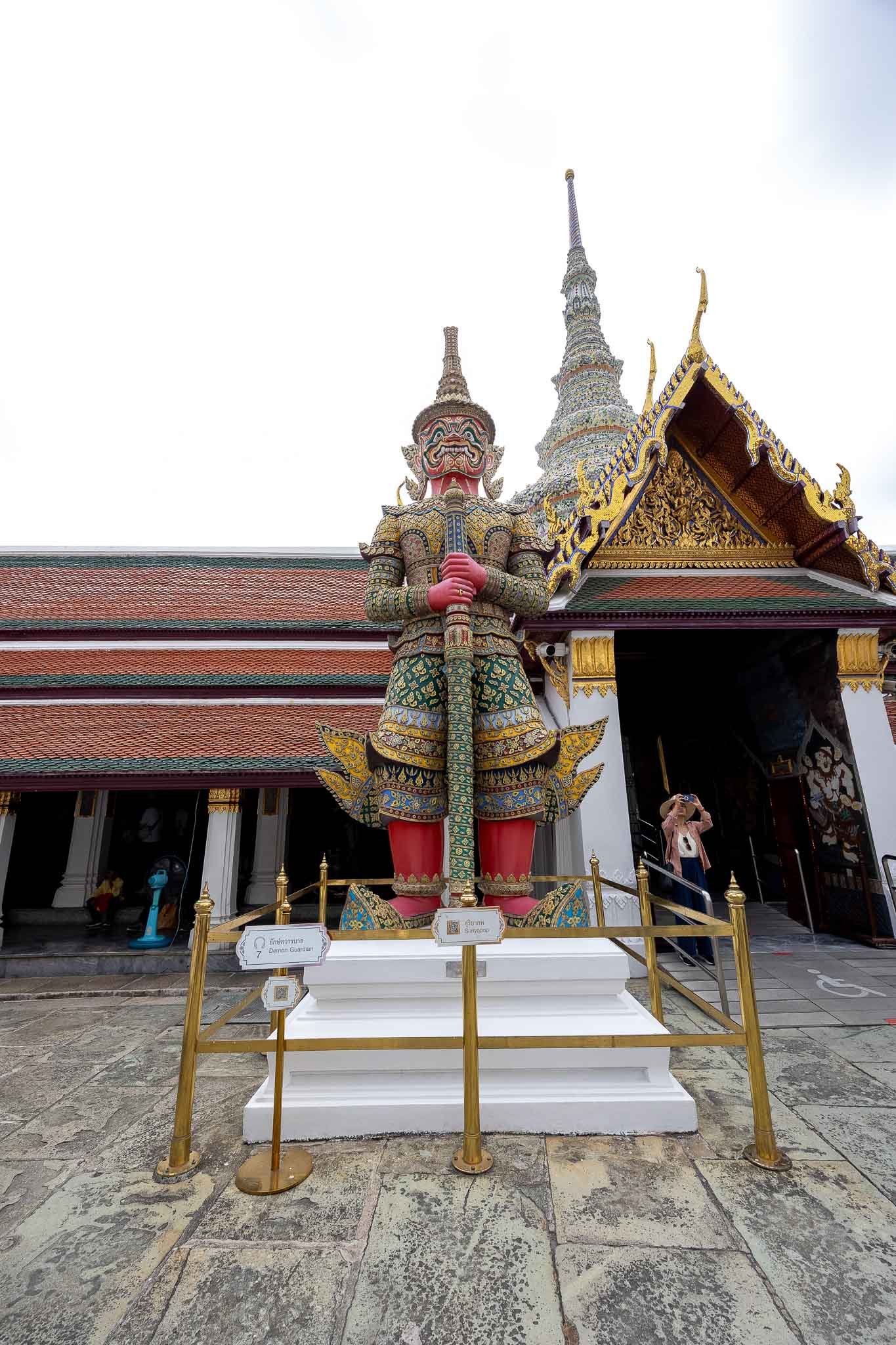 One of the statue guards