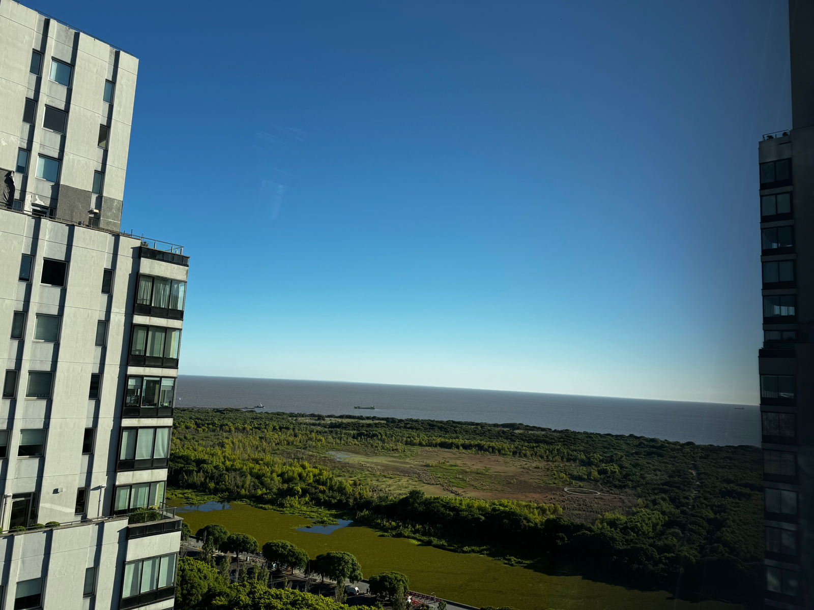 View from the restaurant at the top of the hotel