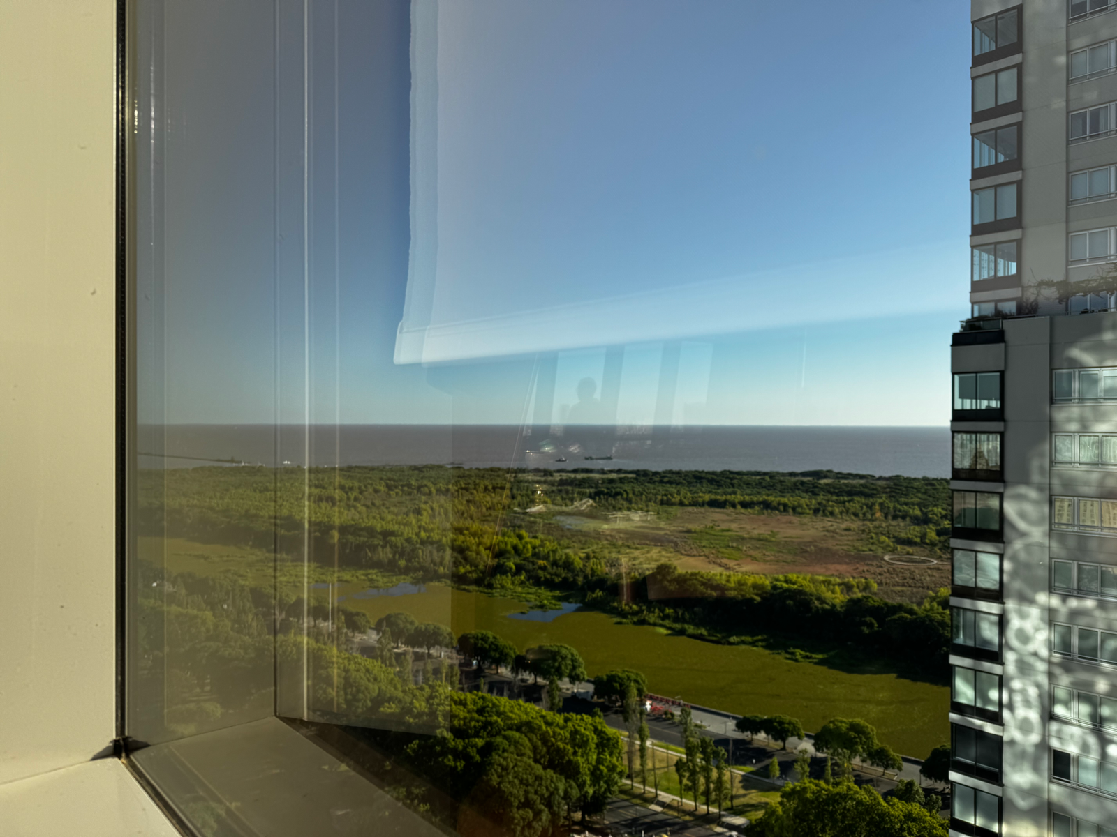View from the restaurant at the top of the hotel