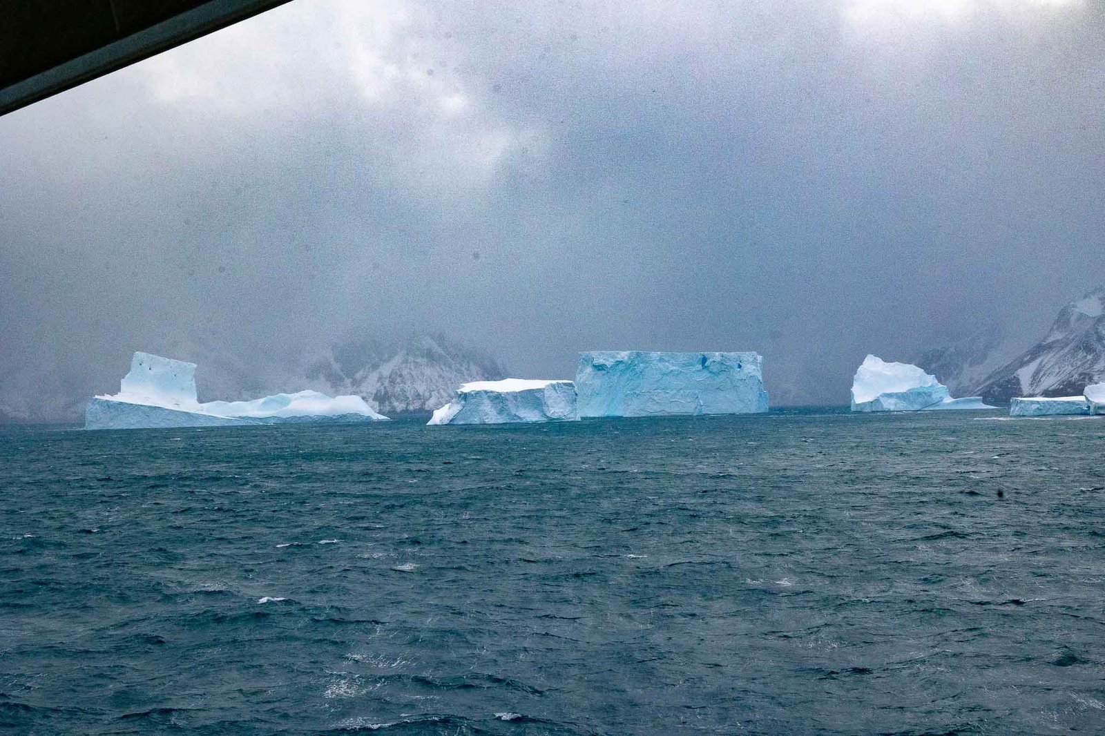 Icebergs off South Georgia