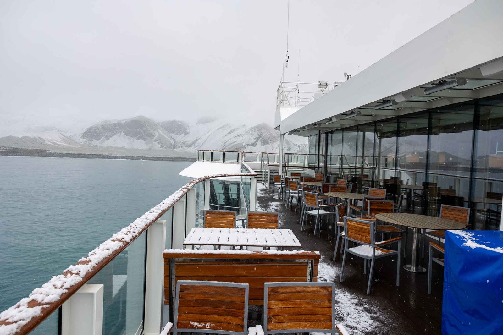 Snow on the deck