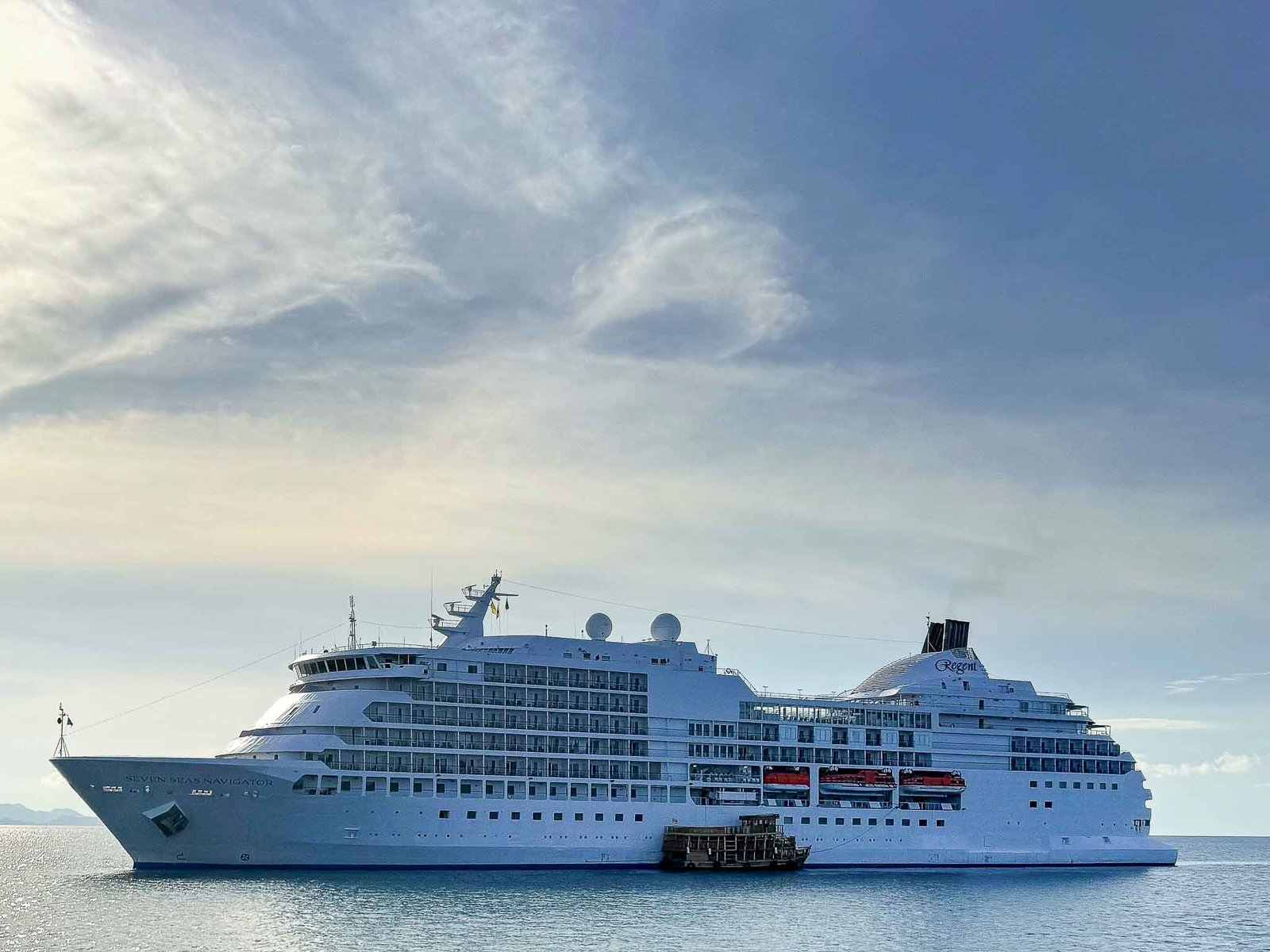 Our ship viewed from the tender