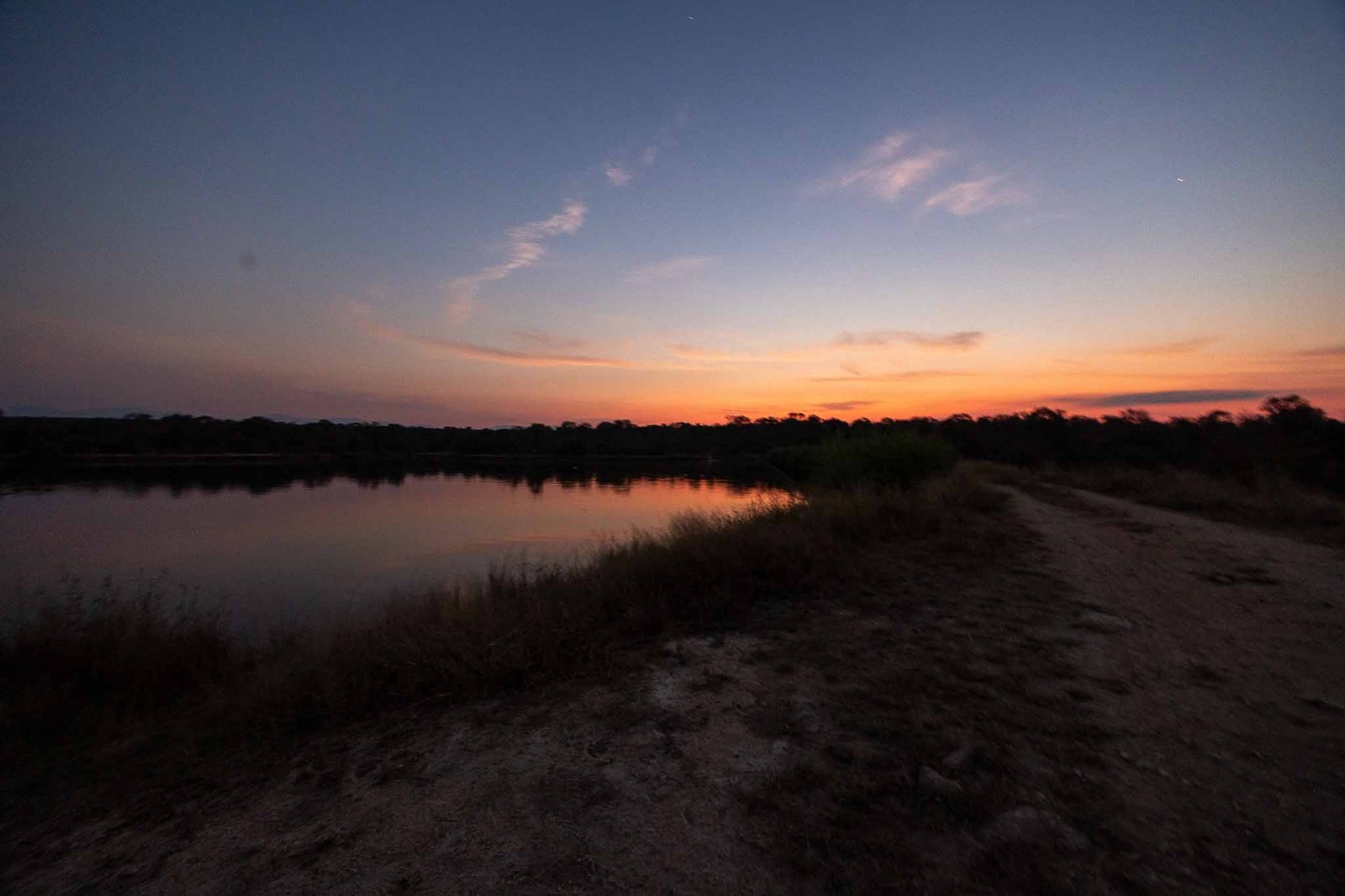 Sunset over the watering hole