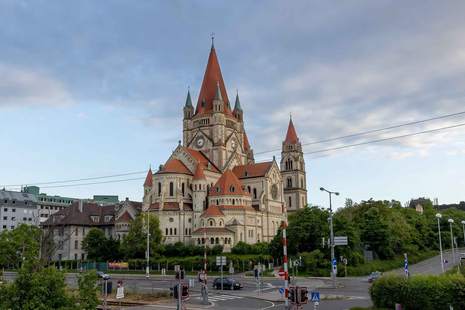 St Francis of Assisi along the waterfront in Vienna