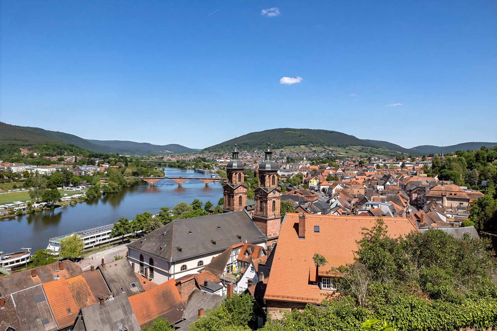 Looking down from the castle