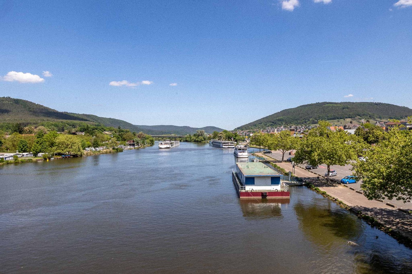 Views of the waterfront in Miltenberg
