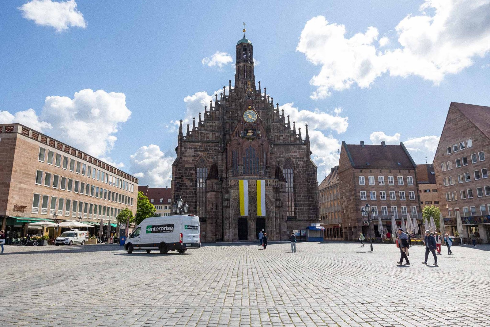 Frauenkirche - the church of our lady in Hauptmarkt square