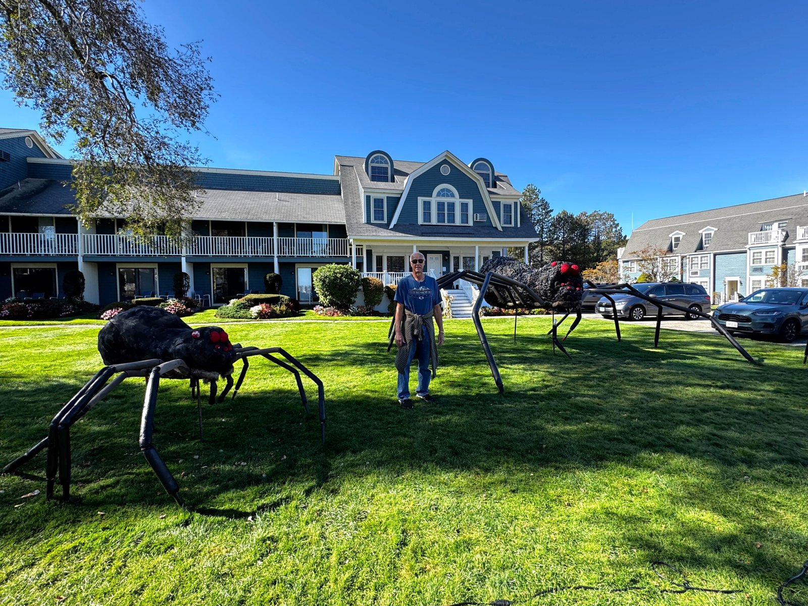 Halloween decorations in Ogunquit