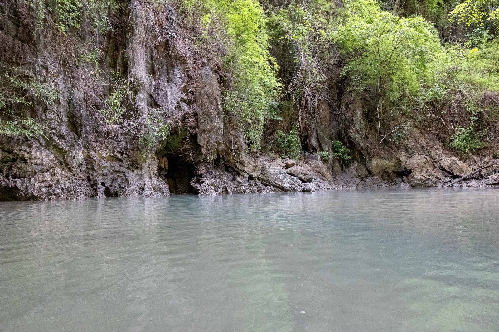 Views inside of the caves and grottos