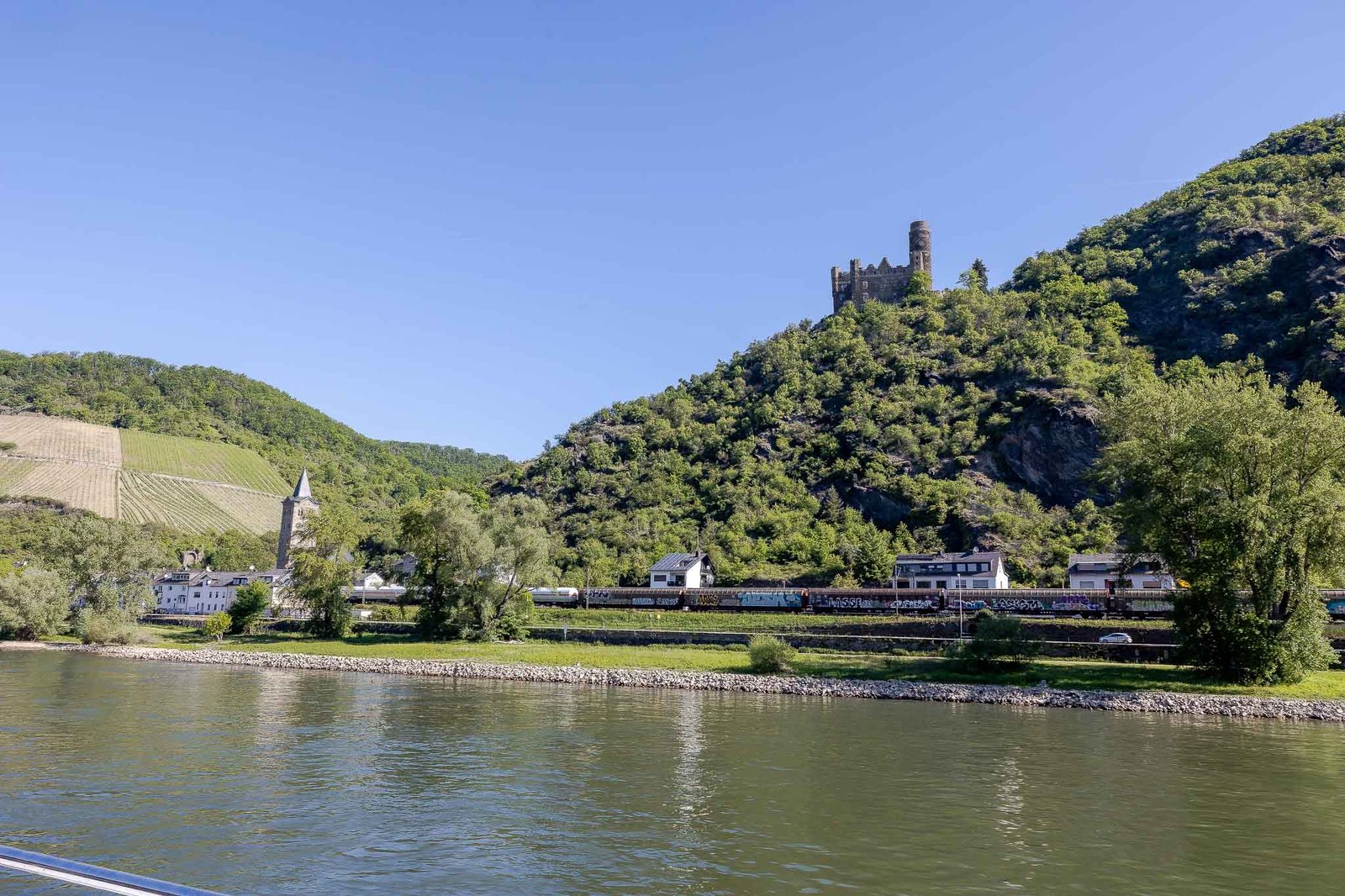 Villages along the Rhine River Gorge