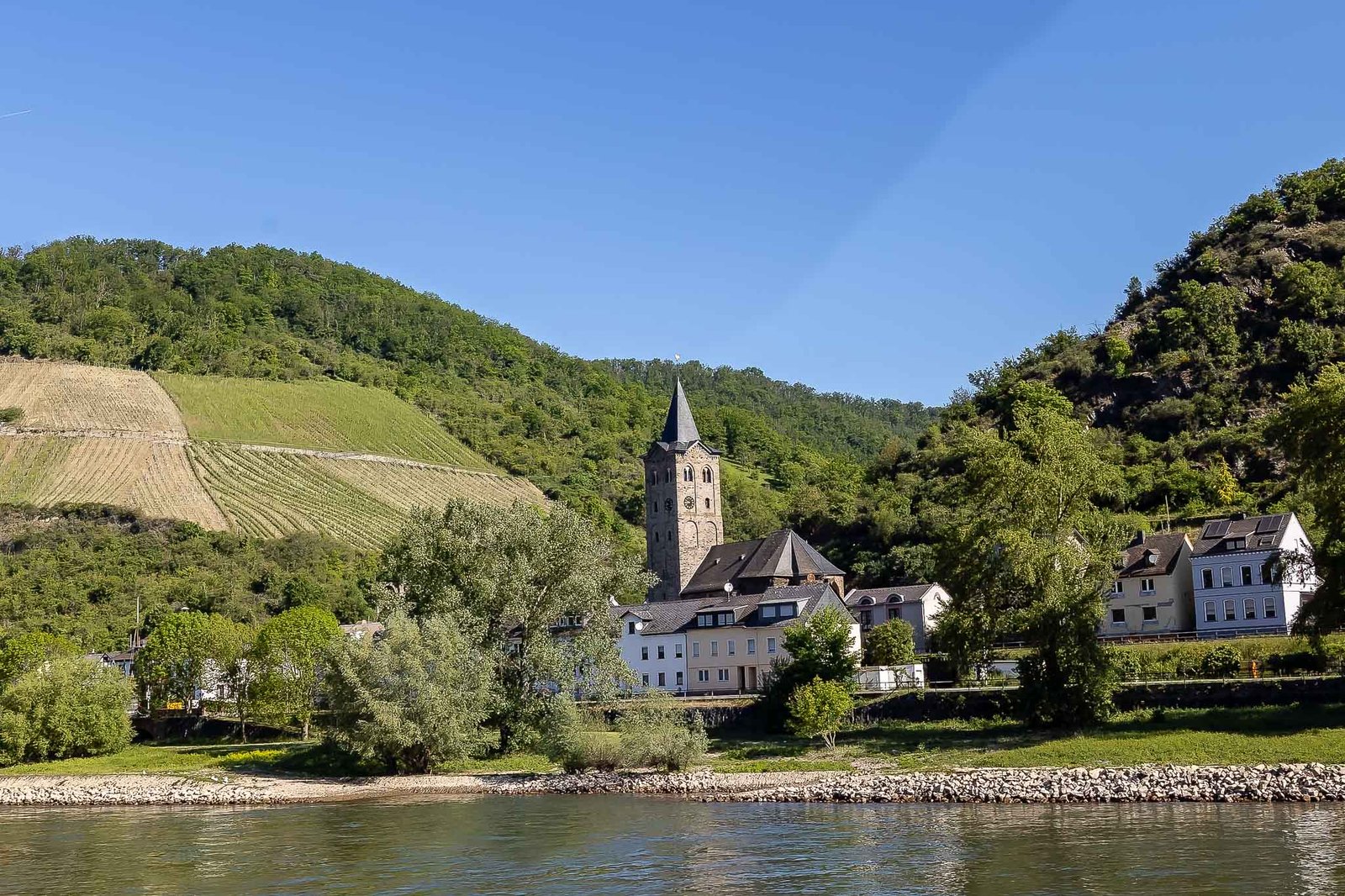 Villages along the Rhine River Gorge