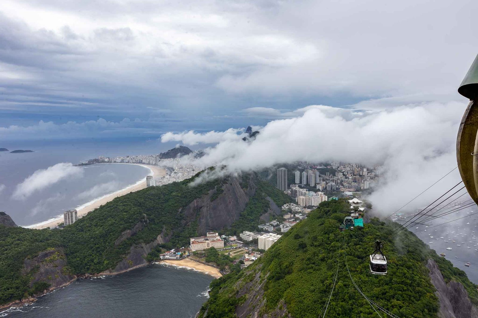 Views from Sugarloaf with the cablecars