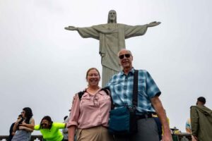 Us in front of Christ the Redeemer