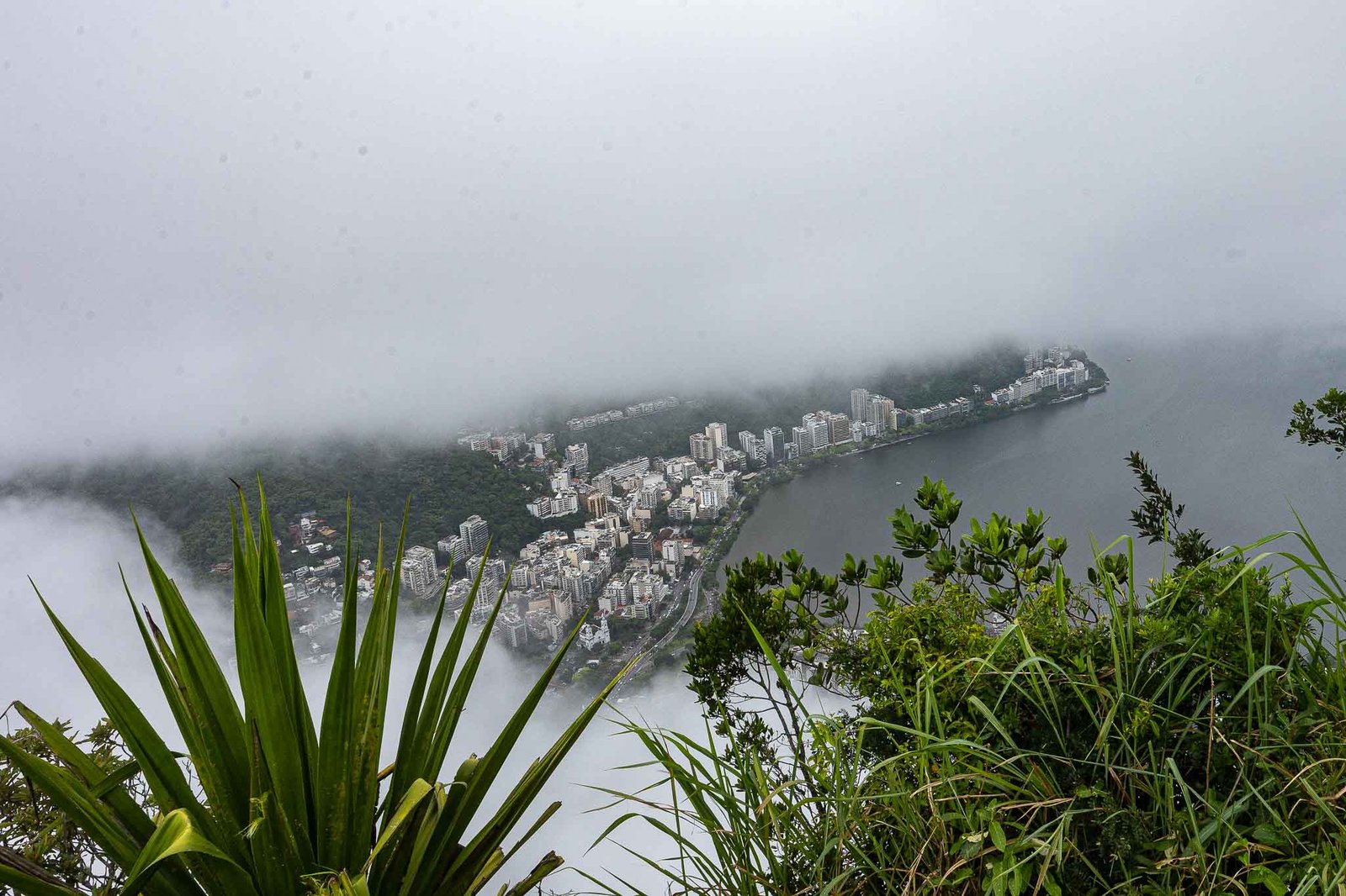 A few seconds as the clouds parted from the top of Christ the Redeemer