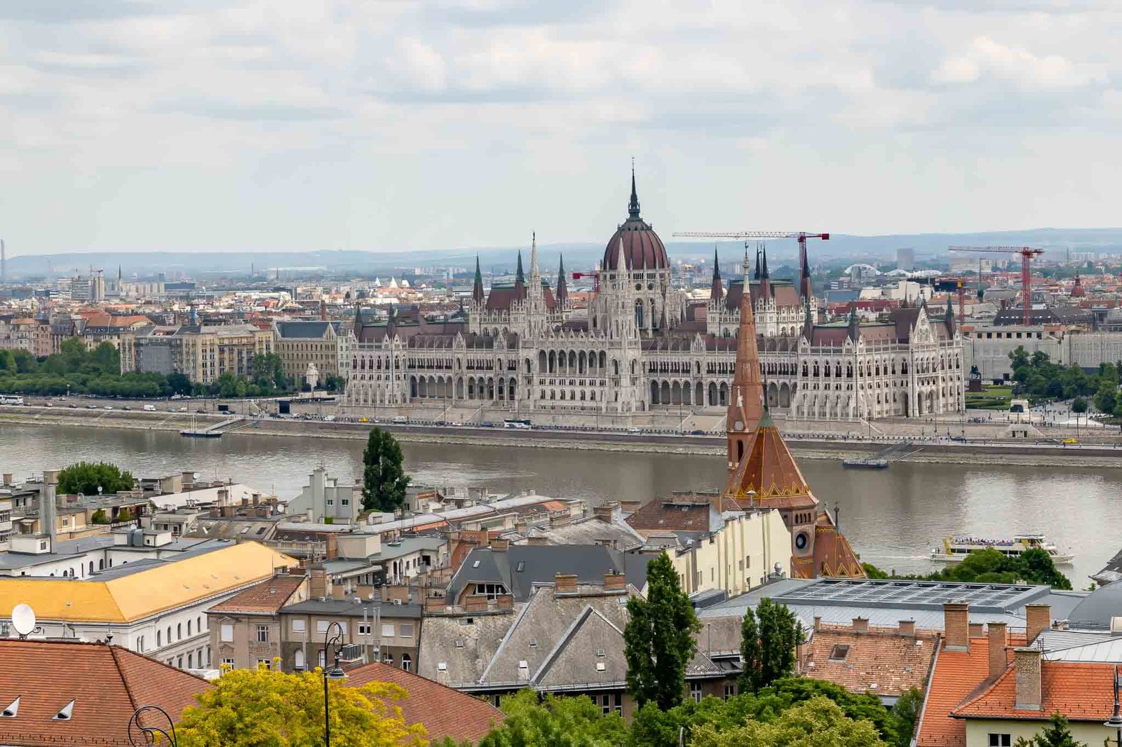 View of the History Museum from Buda Hill