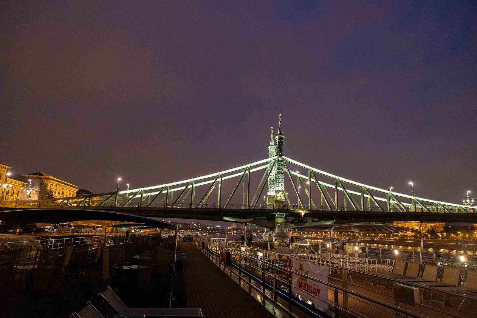 View of Budapest at night