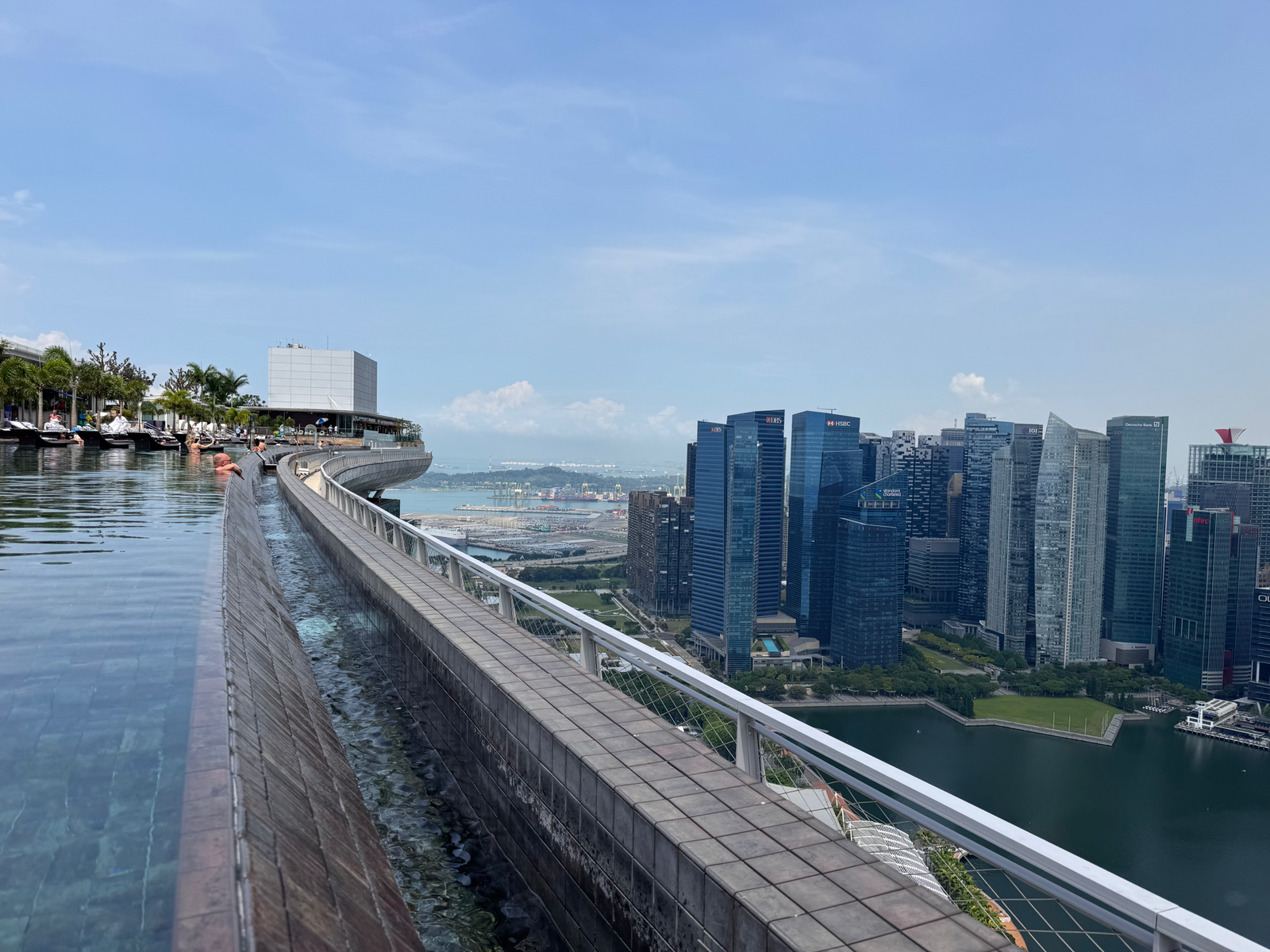Infinity pool long view