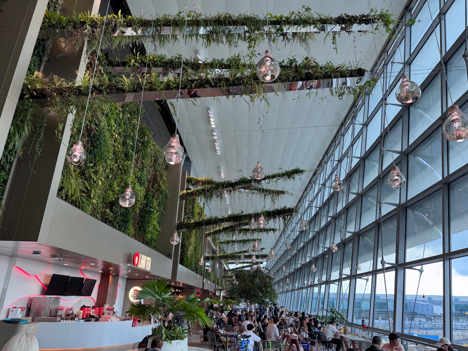 Food court in the terminal