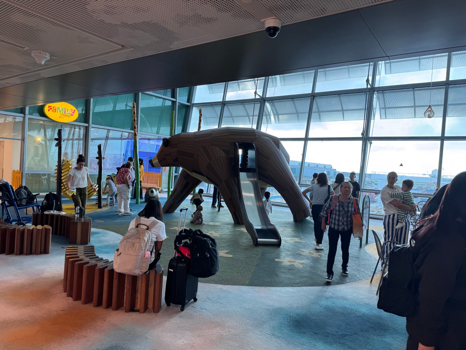 Kids play area in the terminal