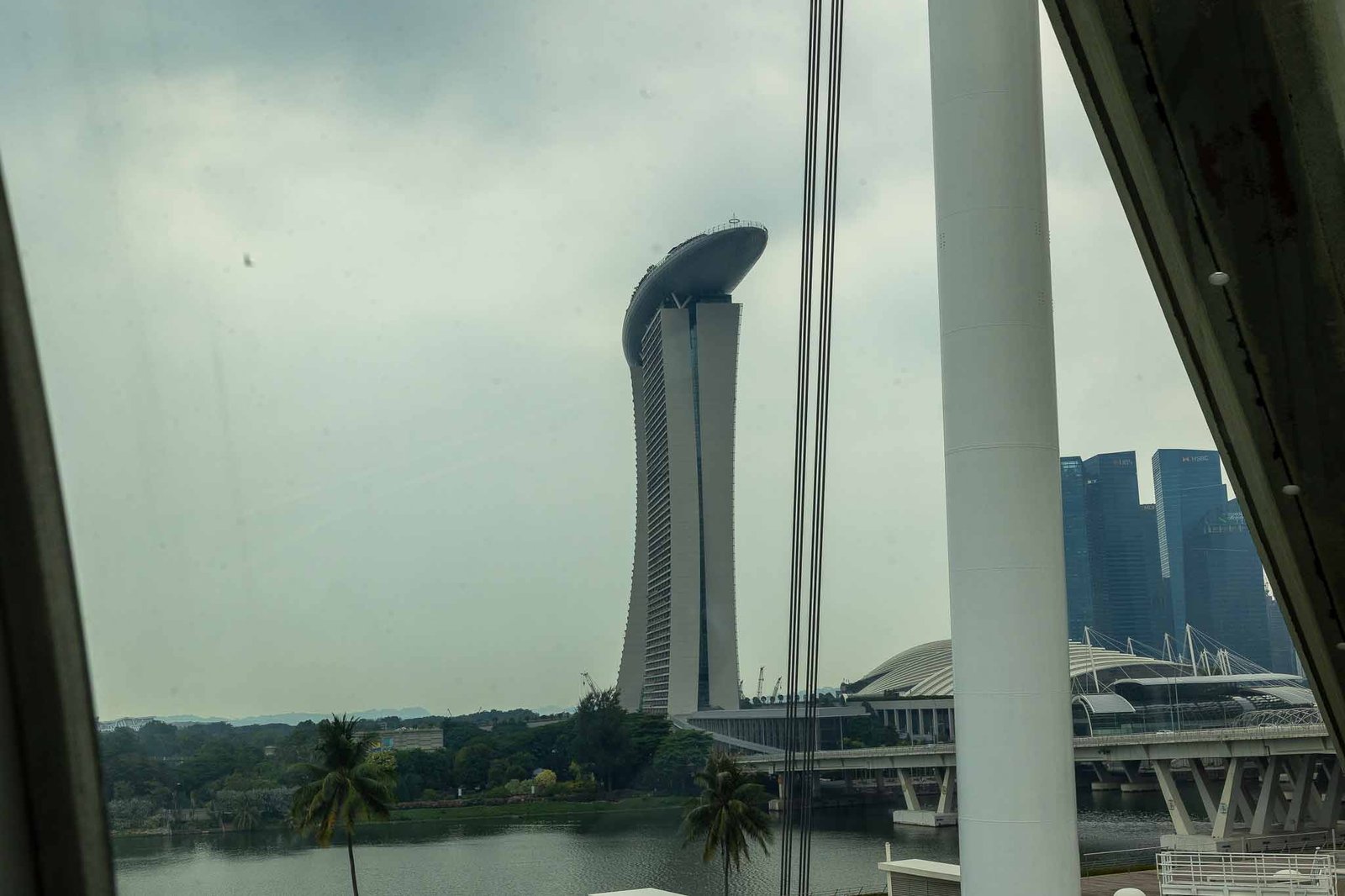 Views of the Marina Bay Sands from the Singapore Flyer