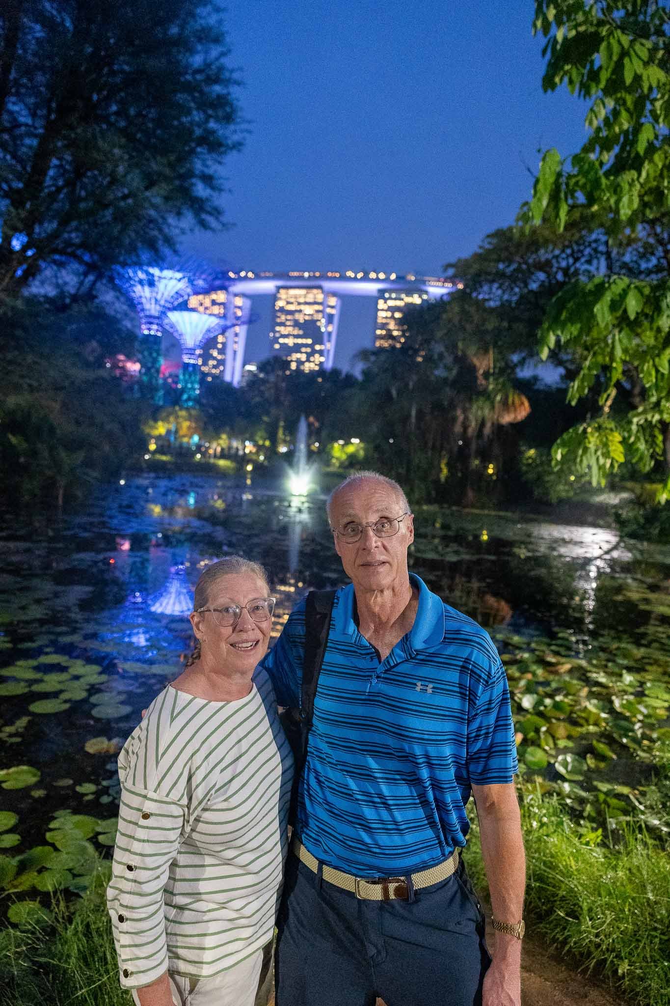 Us in front of the views