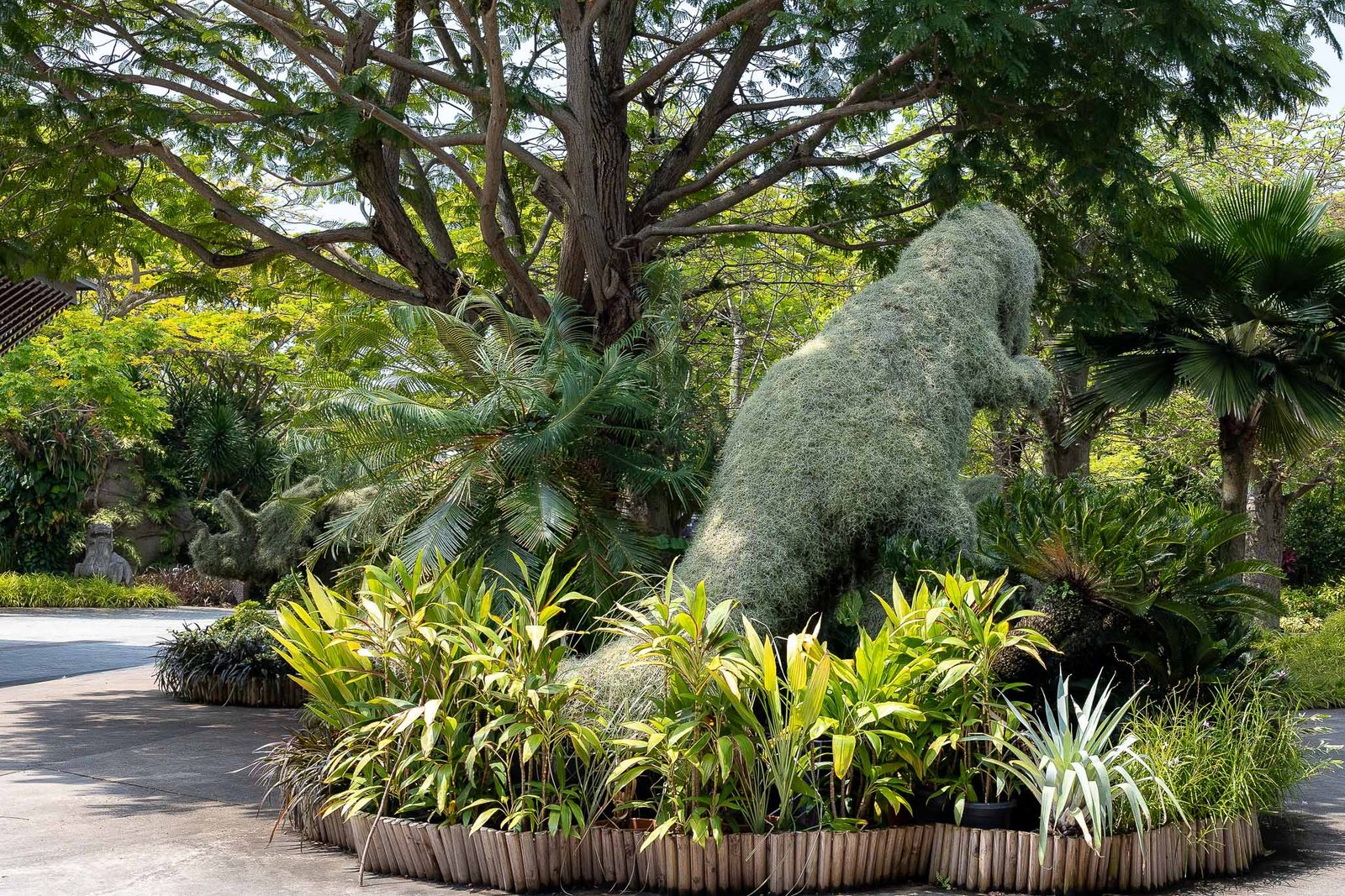 Topiary at the entrance